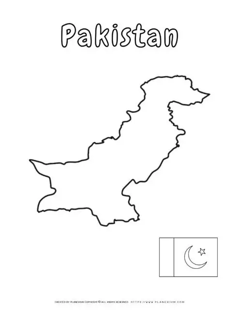 Pakistan Map Worksheet Geography