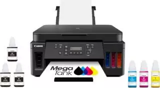 Canon Pixma G6020 Wireless All-in-One Supertank Printer offers mobile printing, copying, and scanning, ideal for educators seeking versatile solutions.