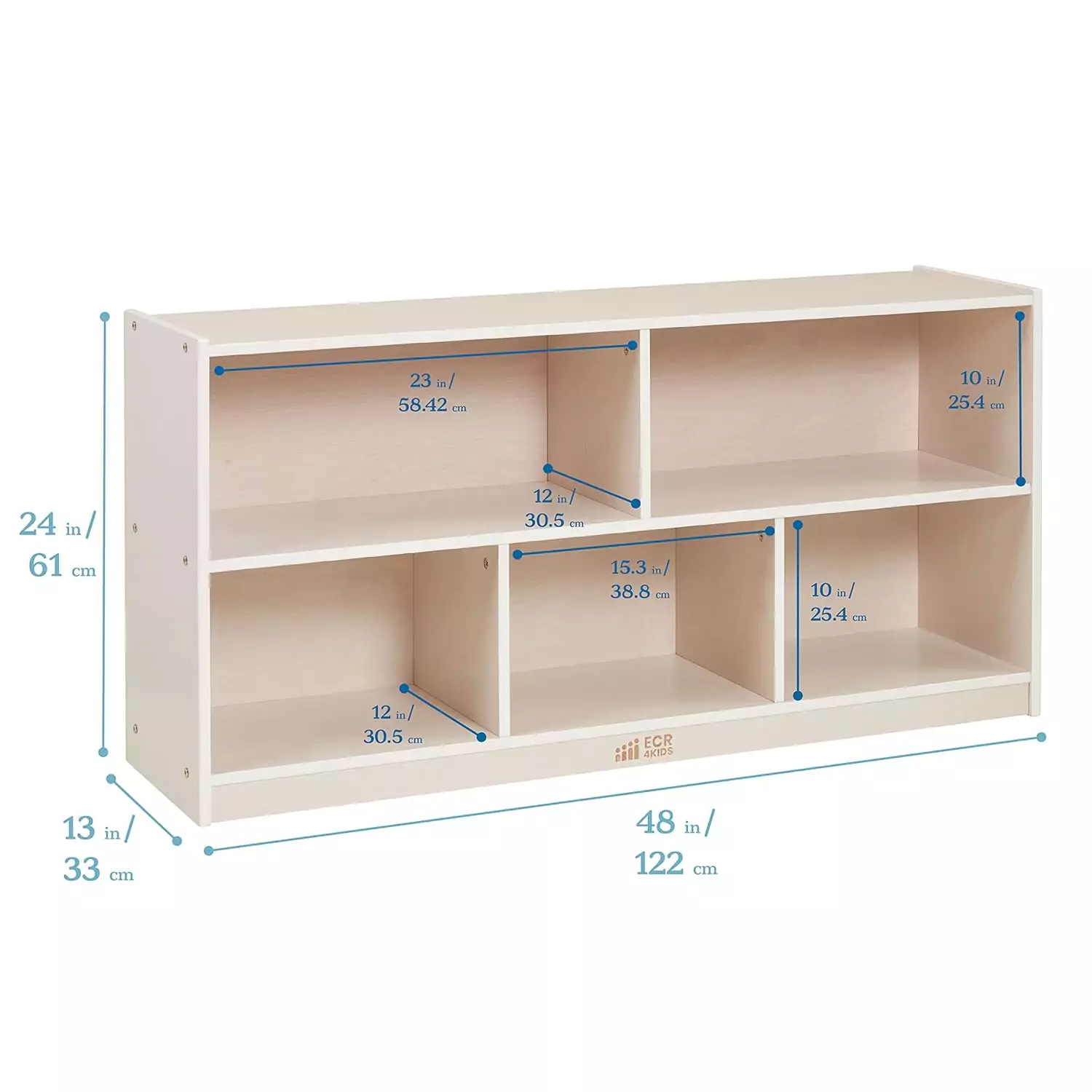 Organize Learning with ECR4Kids 5-Compartment Cabinet