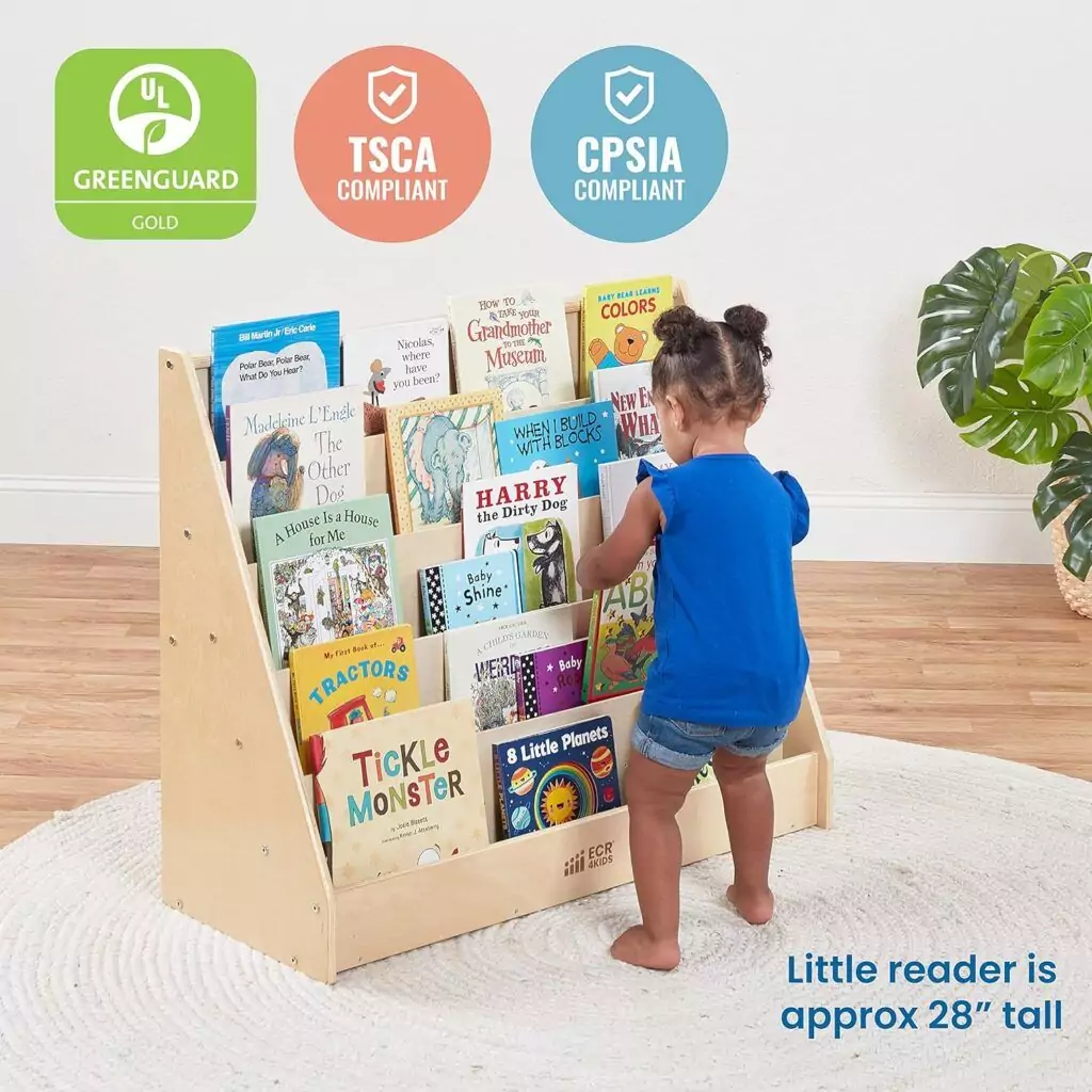 Book Rack First Grade Classroom Nurture Reading with ECR4Kids Classroom Bookshelf