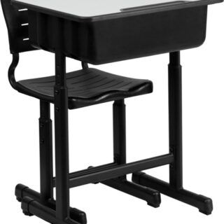 Versatile student desk and chair set designed for
contemporary classrooms and home learning, promoting comfort and adaptability
for students.
