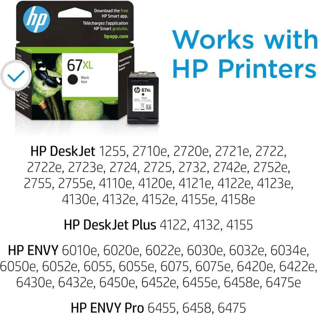 HP 67XL Black High Yield
Ink Cartridge optimizes printing for DeskJet and Envy printers, ideal for
educational environments.
