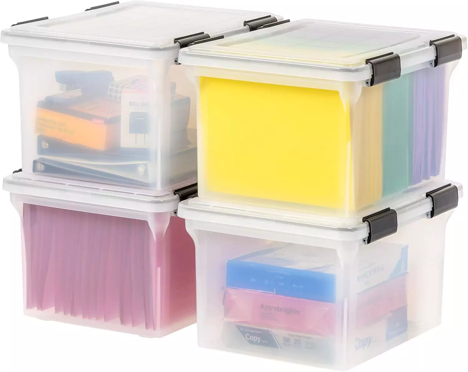 Weatherproof Folder Storage Box Organize Files Easily with IRIS USA File Box WeatherPro