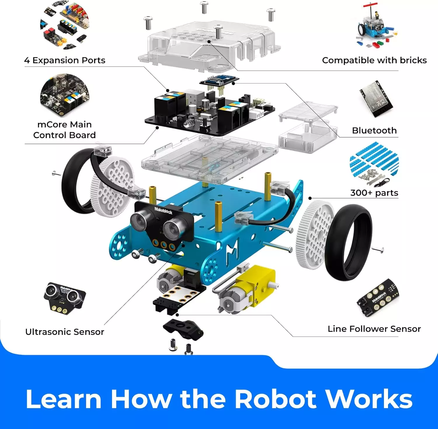 Robotics Kit for Kids - Fun STEM Toy Coding Robot for 8-12 Kids