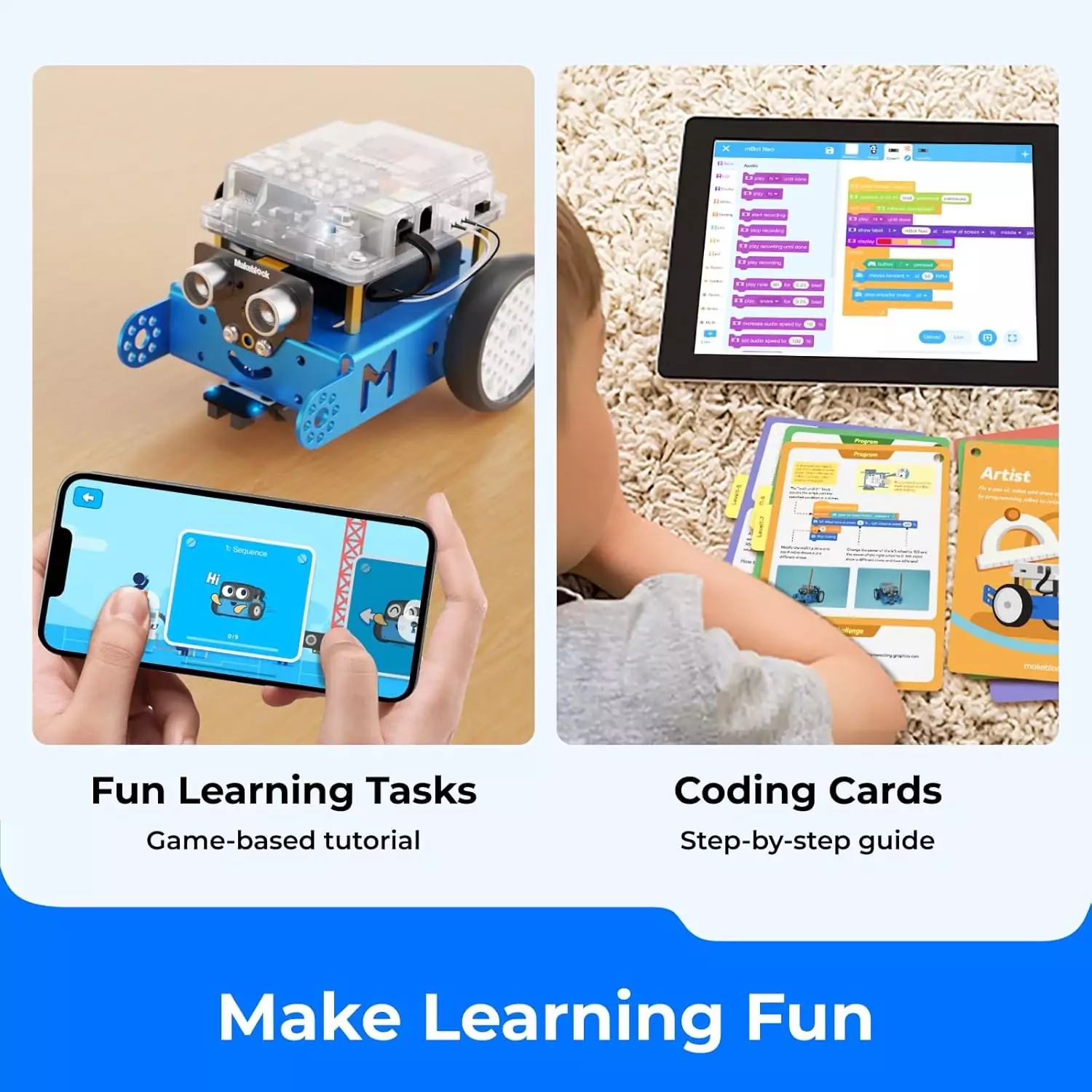 Robotics Kit for Kids - Fun STEM Toy Coding Robot for 8-12 Kids