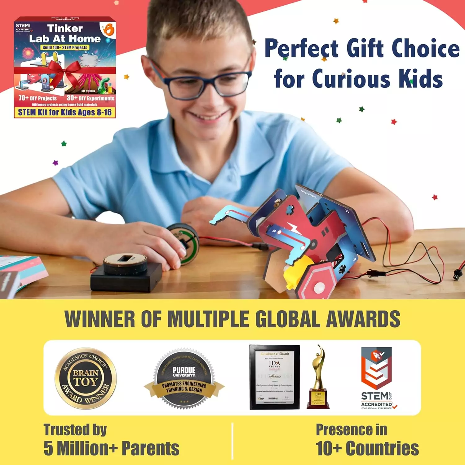 Explore STEM with 200+ Projects for Kids Ages 8-16!