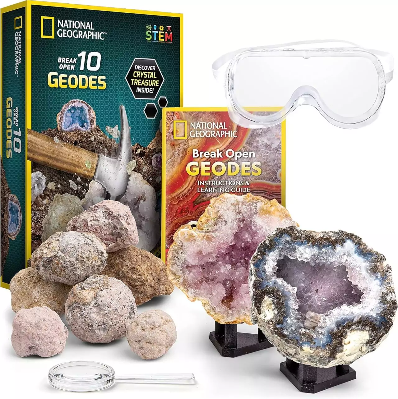 Explore Geology with National Geographic Geode Kit for Kids