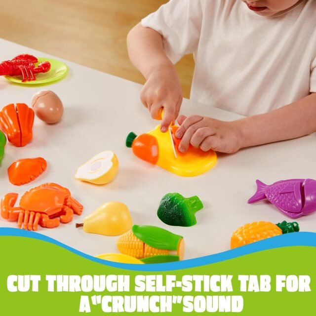 Joyin Toddler Play Food Set: Enhance Preschool Learning with Creative Role Play Toys, Perfect for Kitchen Fun and Developing Early Childhood Skills