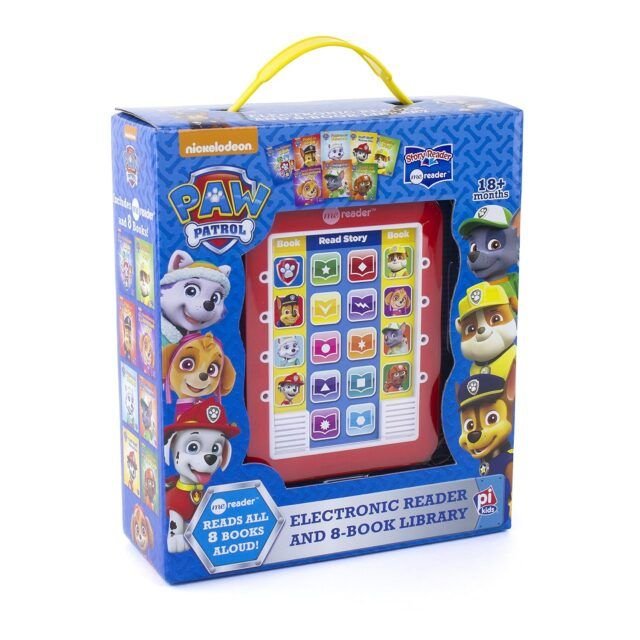 Engage children with the Nickelodeon Paw Patrol interactive storybook, featuring Chase, Skye, and Marshall in a fun 8-sound educational adventure.
