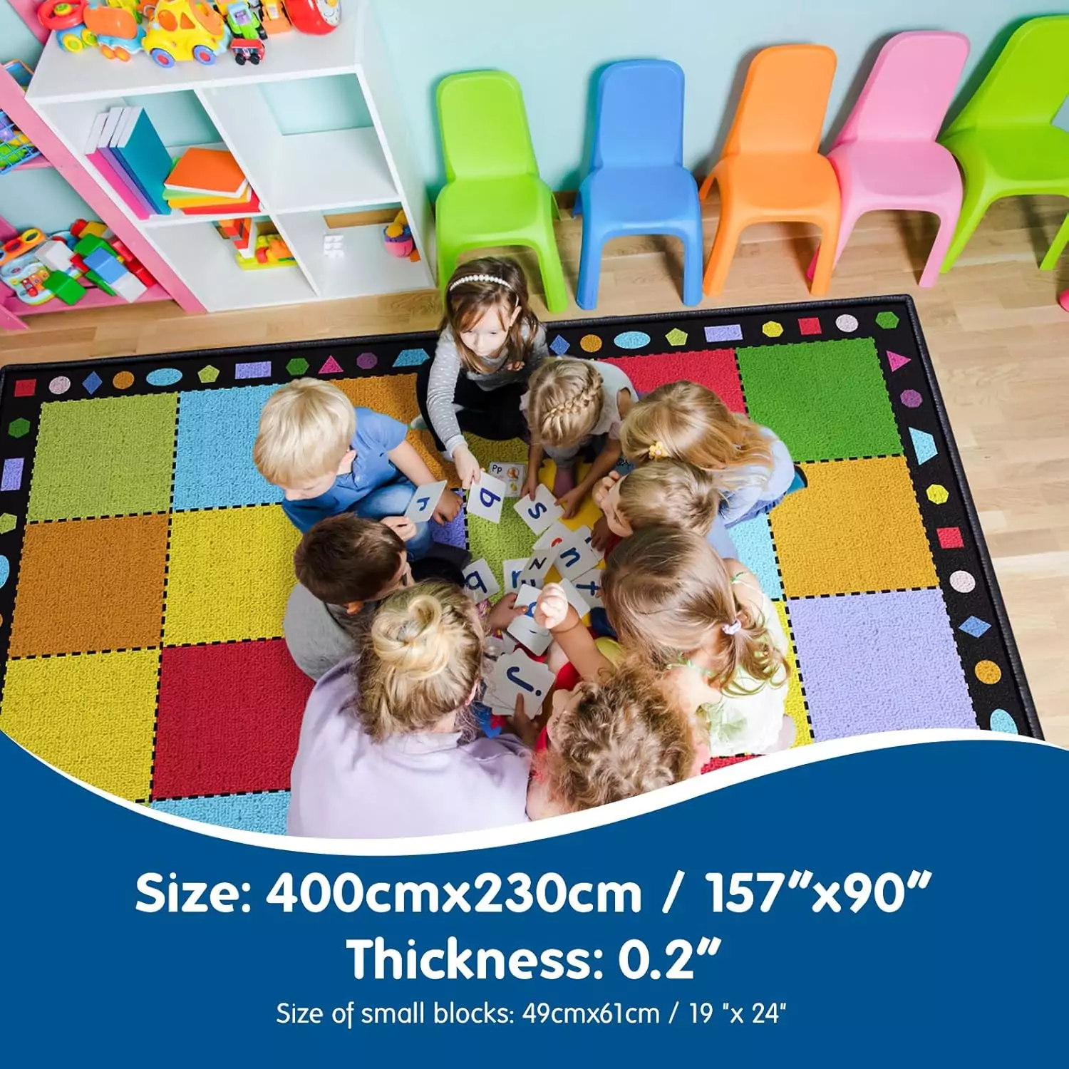 Brighten Your Classroom with Booooom Jackson Rug