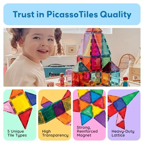 Inspire Creativity with PicassoTiles Magnetic Tiles Set