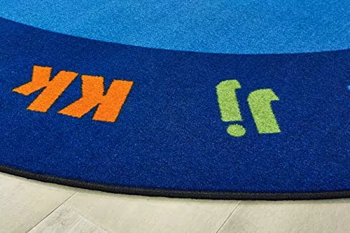 Circle Rug School Enhance Learning with Kid-Friendly Classroom Rugs