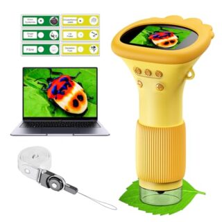 Discover the Winwend Kids Portable Microscope, offering 1000x magnification for young scientists. Capture photos and videos with ease. Ideal for educational exploration.