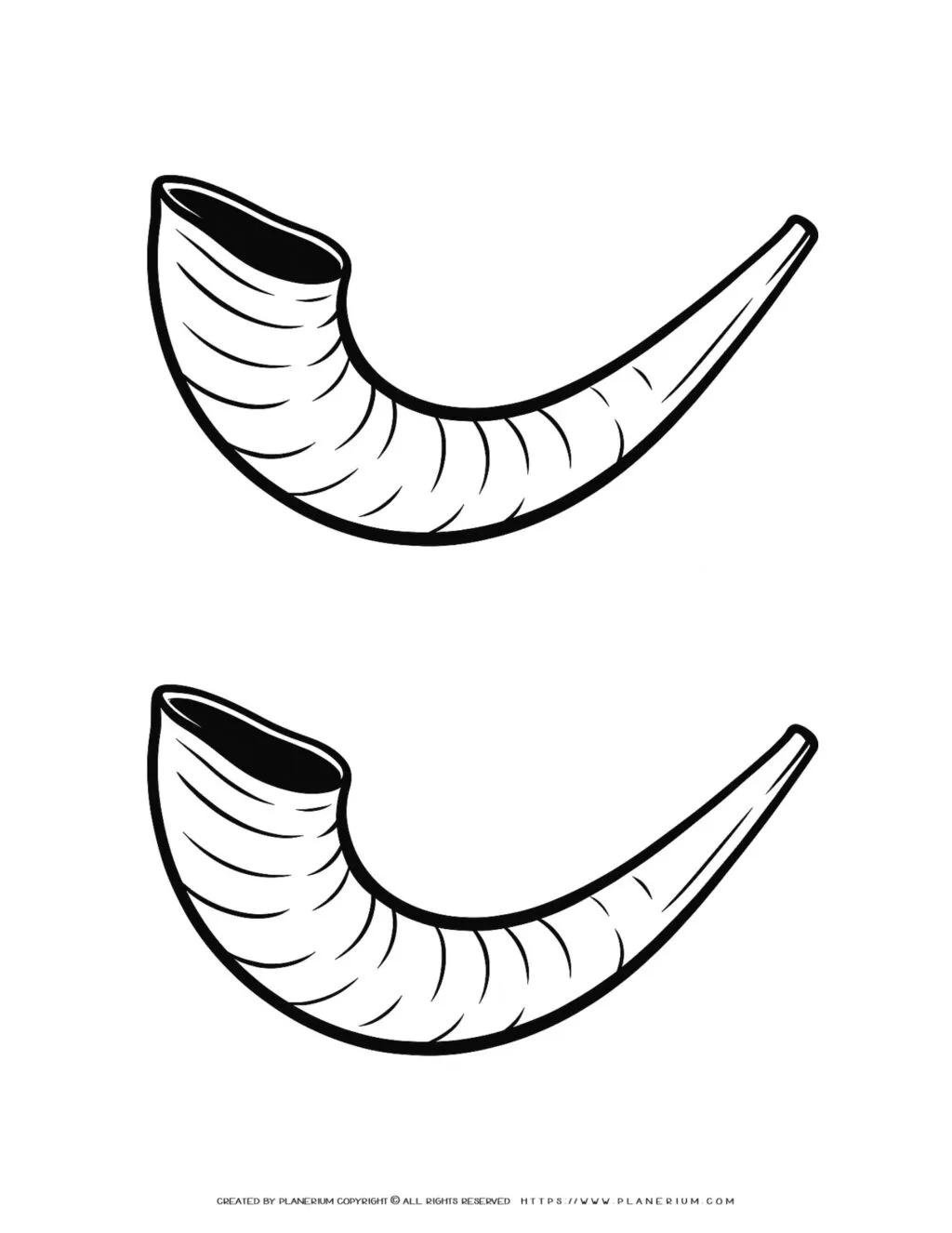 Shofar Pattern PLANERIUM - Teaching Resources and Tools That Save Time