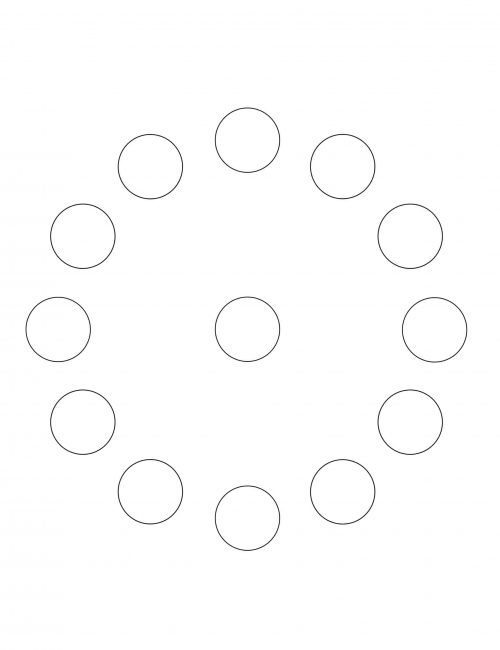 All Seasons - Coloring Page - Circle of Circles