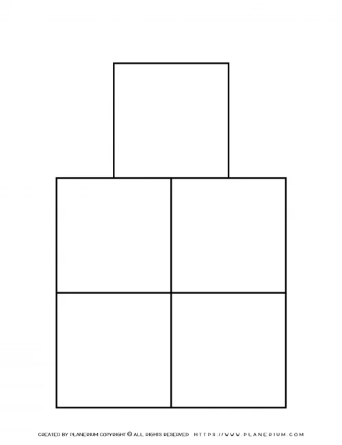 All Seasons - Coloring page - Five Squares Tower
