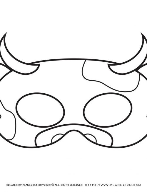 Animal Masks - Cow Eye Mask | Planerium