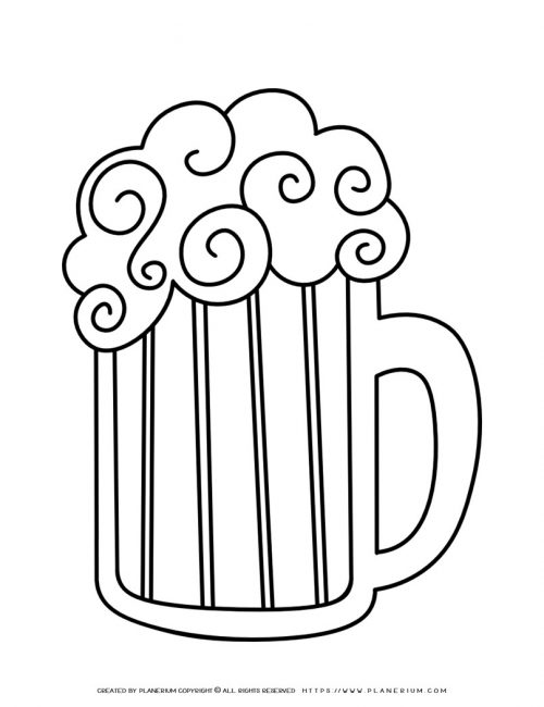 Beer Coloring Page | Planerium
