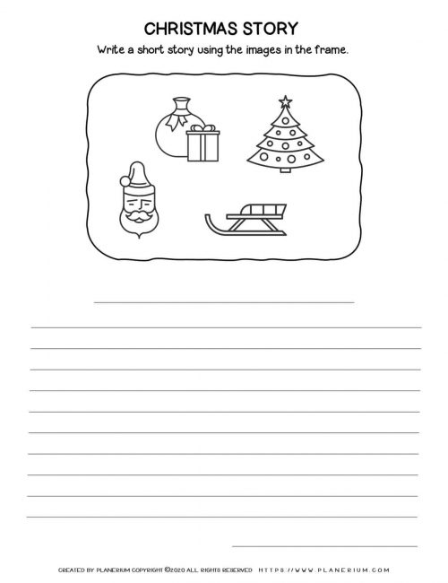 Christmas Worksheet - Narrative Writing | Free Printables | Planerium