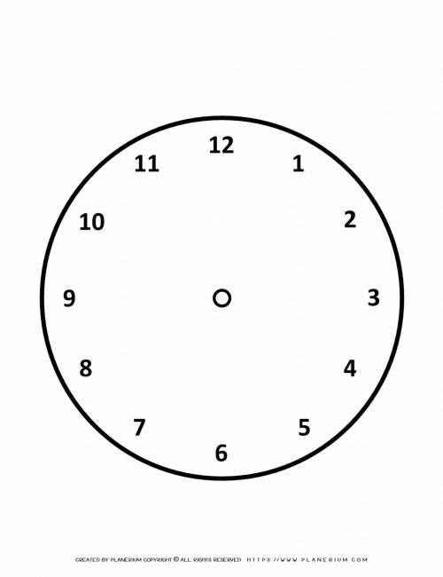 Clock Outline | Planerium