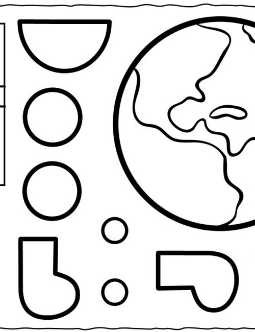 Cut And Glue Worksheet - Happy Earth | Planerium