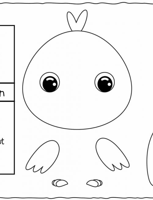 Cut and Glue Worksheets - Chick | Planerium