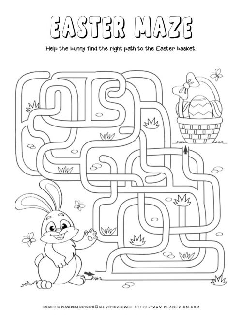 Easter Maze Printable | Planerium
