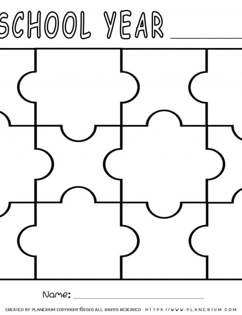 End of Year - Worksheet - School Year Review Puzzle