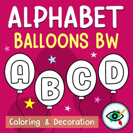 english-alphabet- balloon-outlines-planerim-title english alphabet balloon outlines planerim title