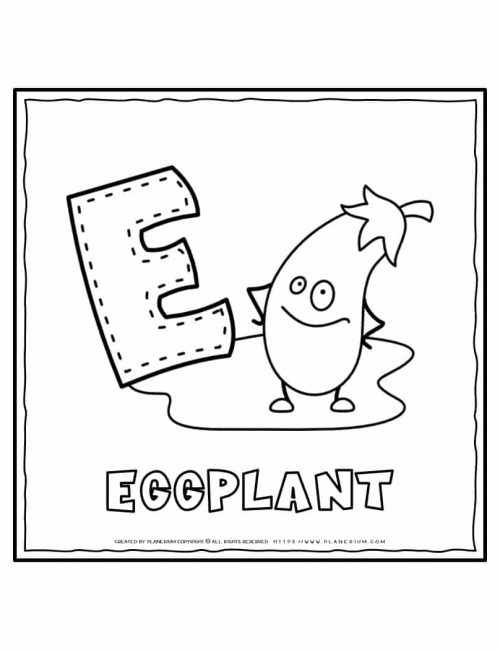 English Alphabet - Letter E | Planerium
