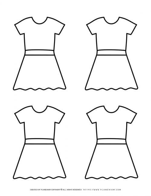 Four Dresses Outline | Planerium