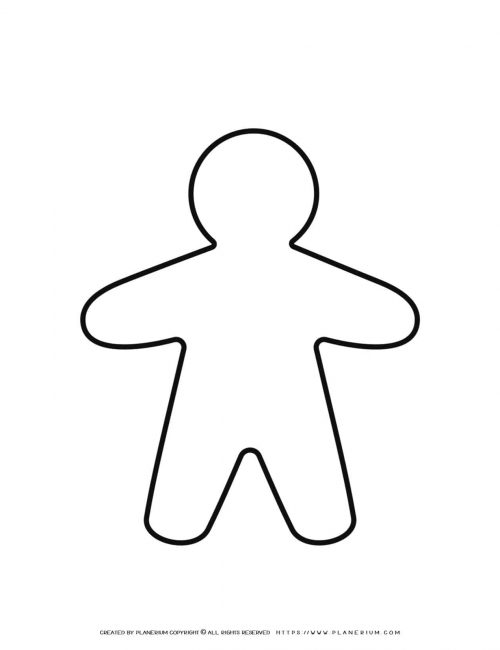 Gingerbread Template - Male | Planerium