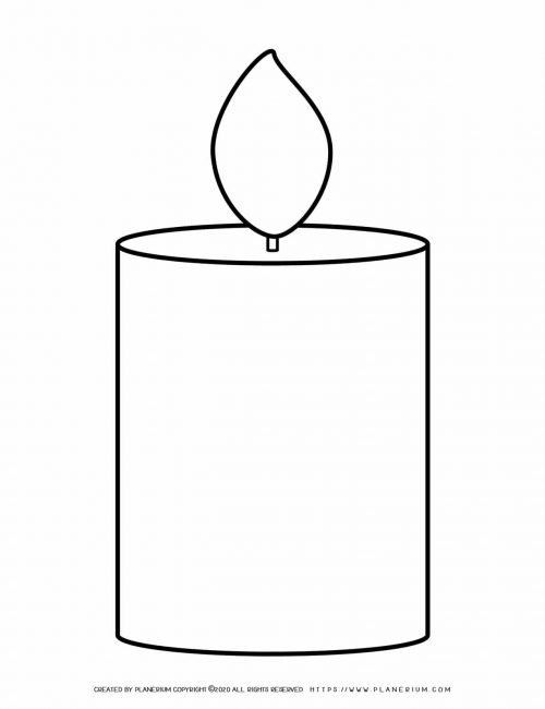 Large Candles Template | Planerium