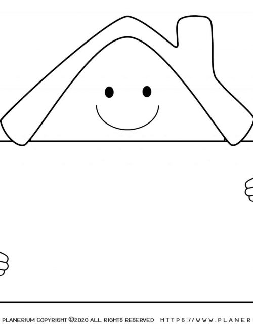 My Home - Coloring Page - Home Sign
