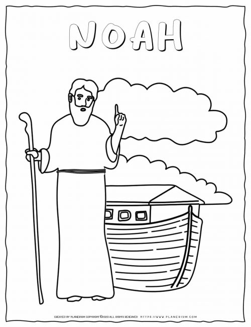 Noah - Bible Coloring Pages | Planerium