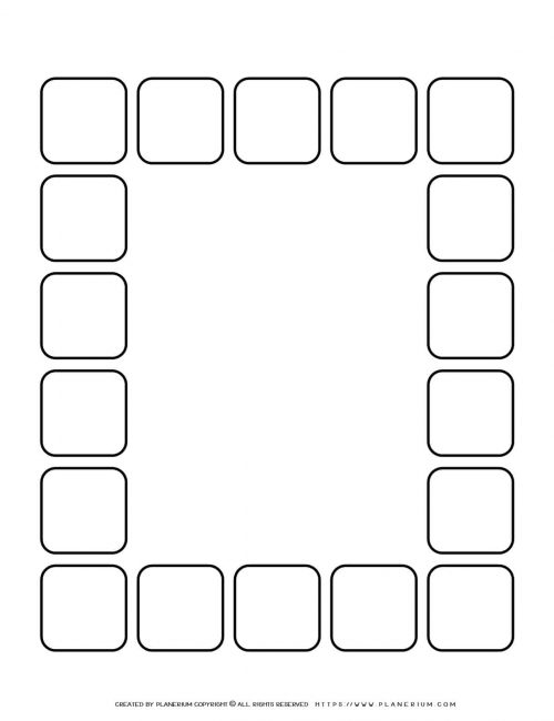 Sequence Chart Template - Eighteen Squares | Planerium