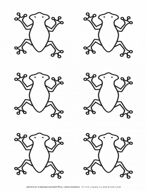 Six Frogs Template | Planerium