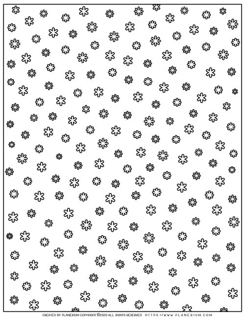 Snowflake Black and White Background | Planerium