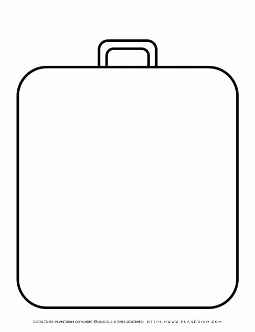 Templates - Big Suitcases outline | Planerium