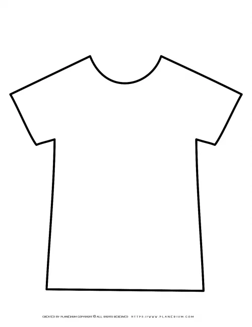 and with a Printable T-shirt Outline Template